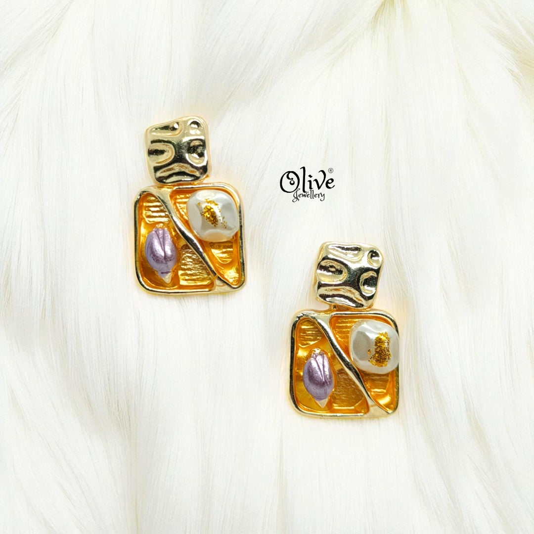 Enamel Earrings-994