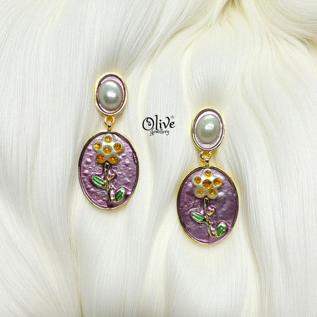 Enamel Earrings-1005