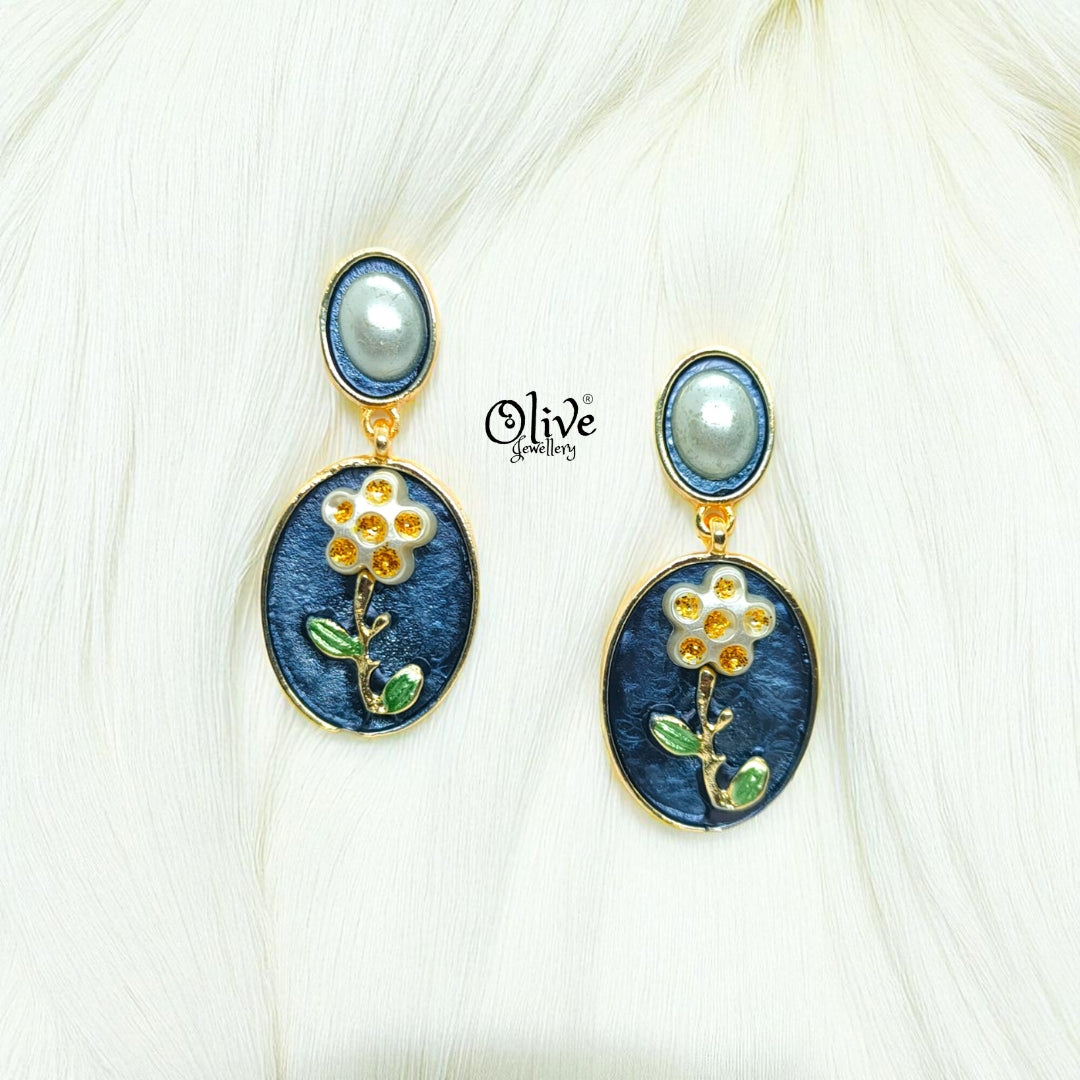 Enamel Earrings-1005