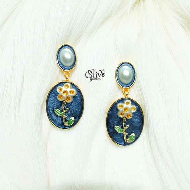 Enamel Earrings-1005
