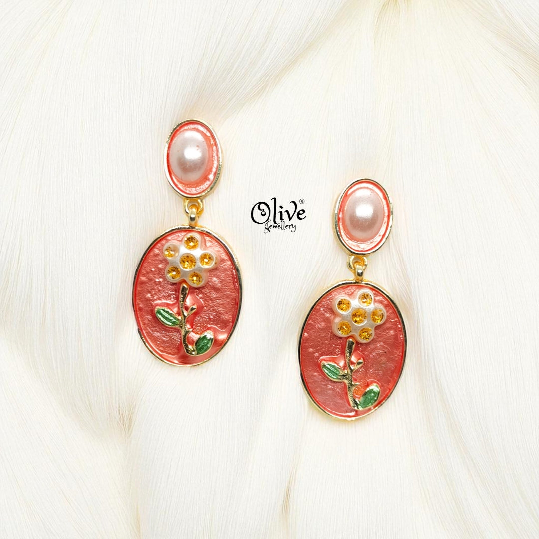 Enamel Earrings-1005
