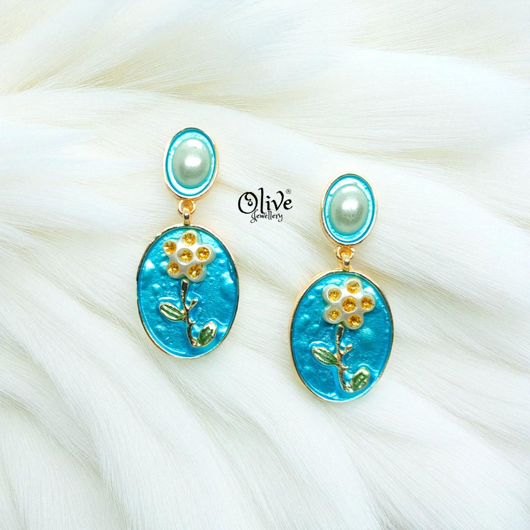Enamel Earrings-1005