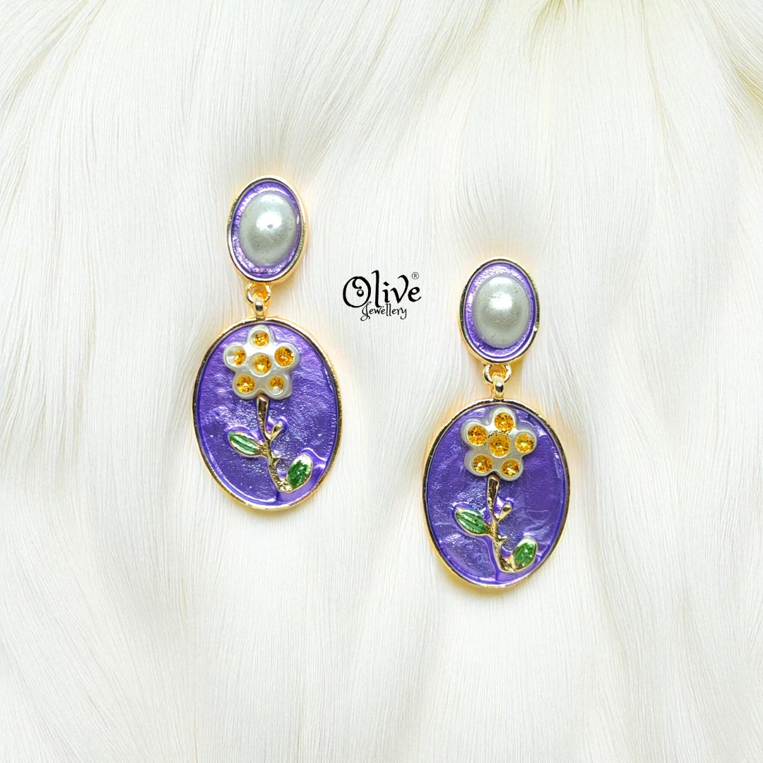 Enamel Earrings-1005