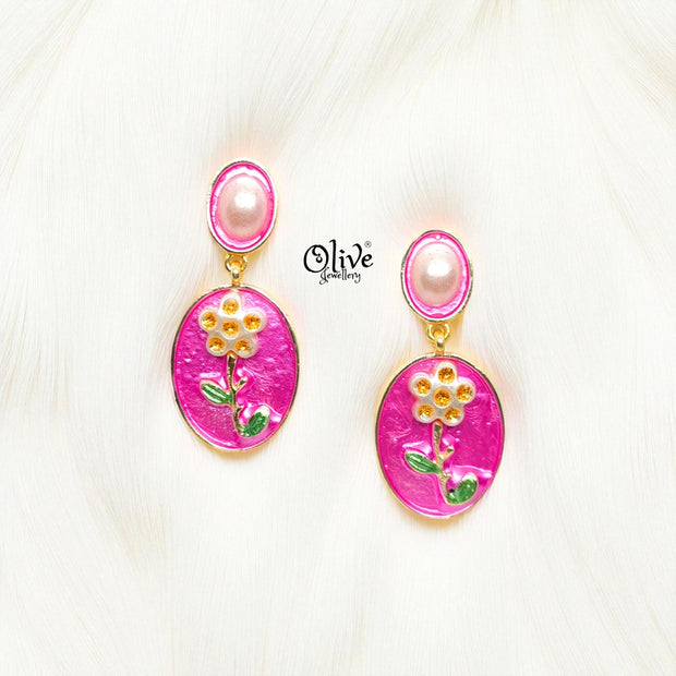Enamel Earrings-1005