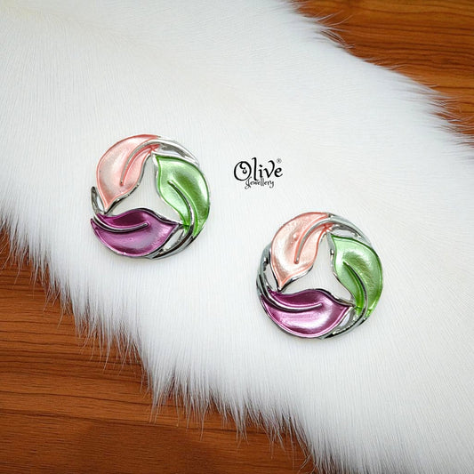 Enamel Earrings-1017