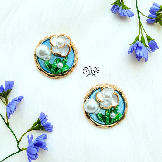 Enamel Earrings-1022