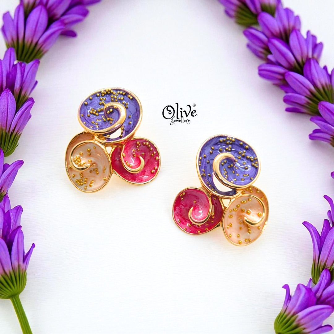 Enamel Earrings-1026