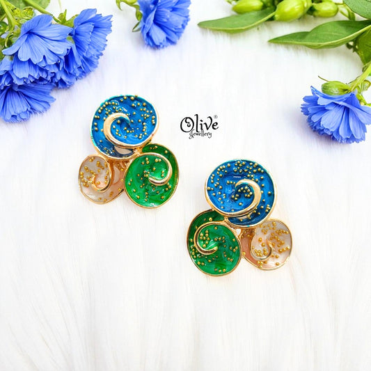 Enamel Earrings-1026