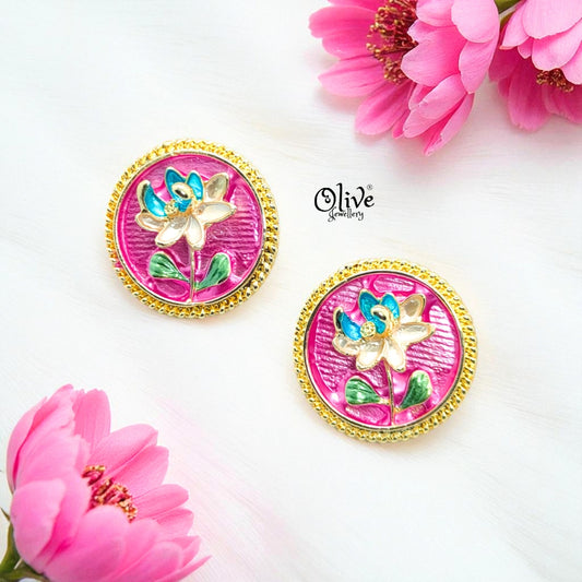 Enamel Earrings-1088