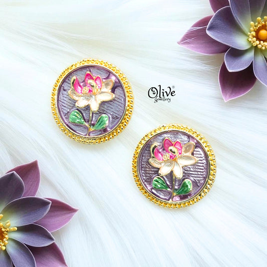 Enamel Earrings-1088