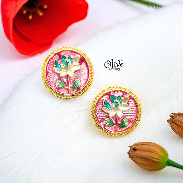 Enamel Earrings-1088