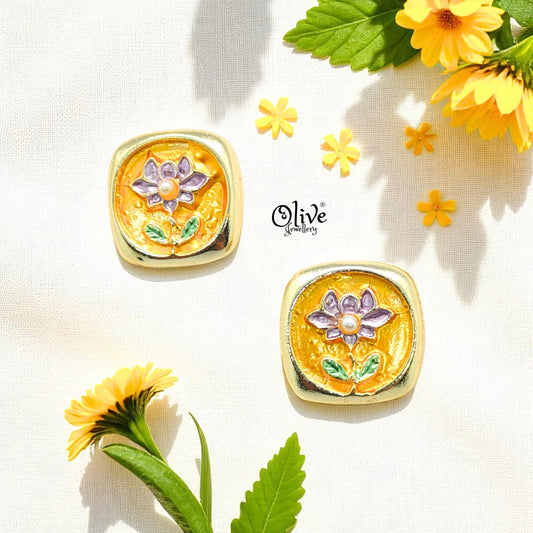 Enamel Earrings-1098