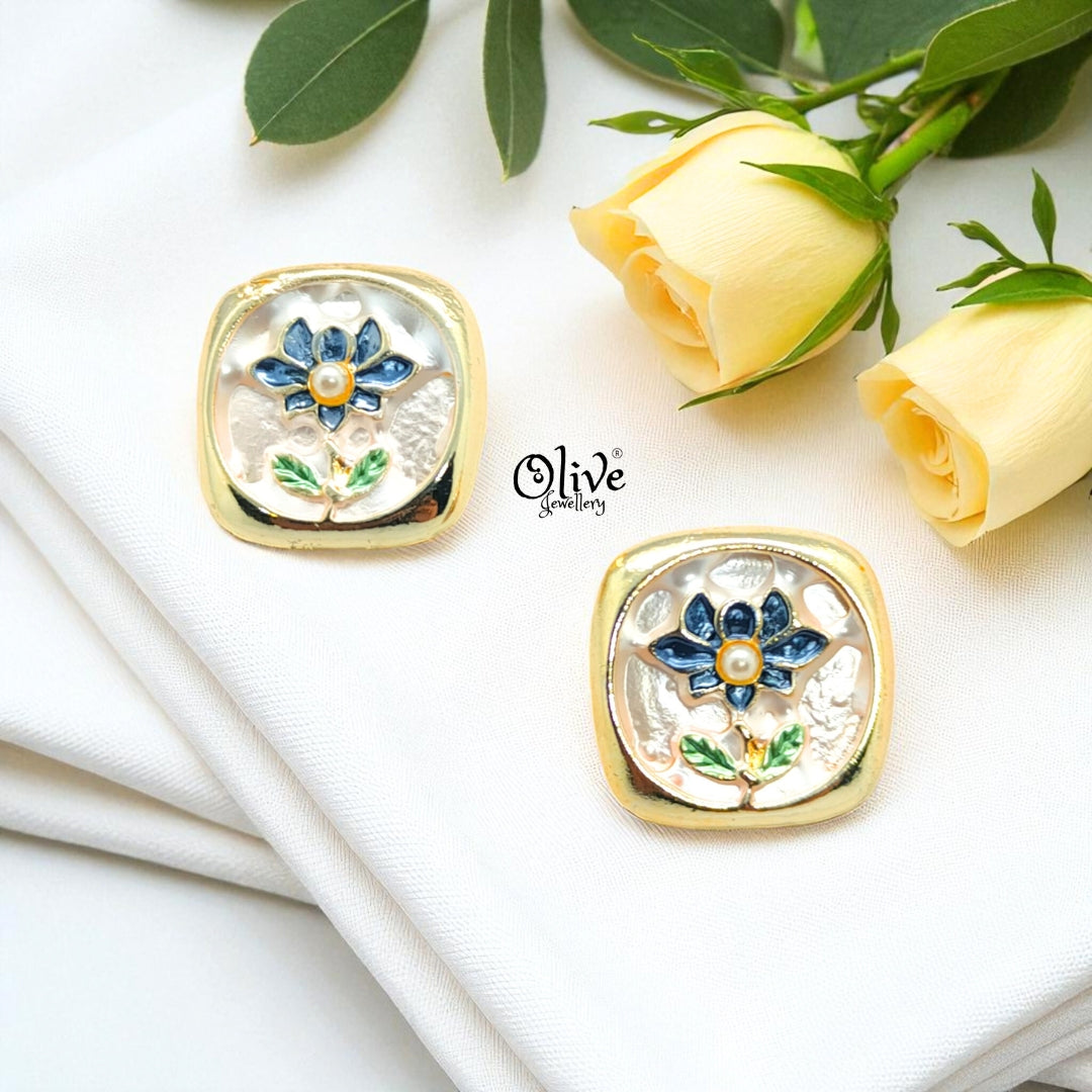 Enamel Earrings-1098