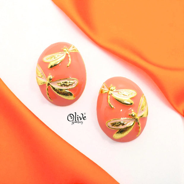 Enamel Earrings -435