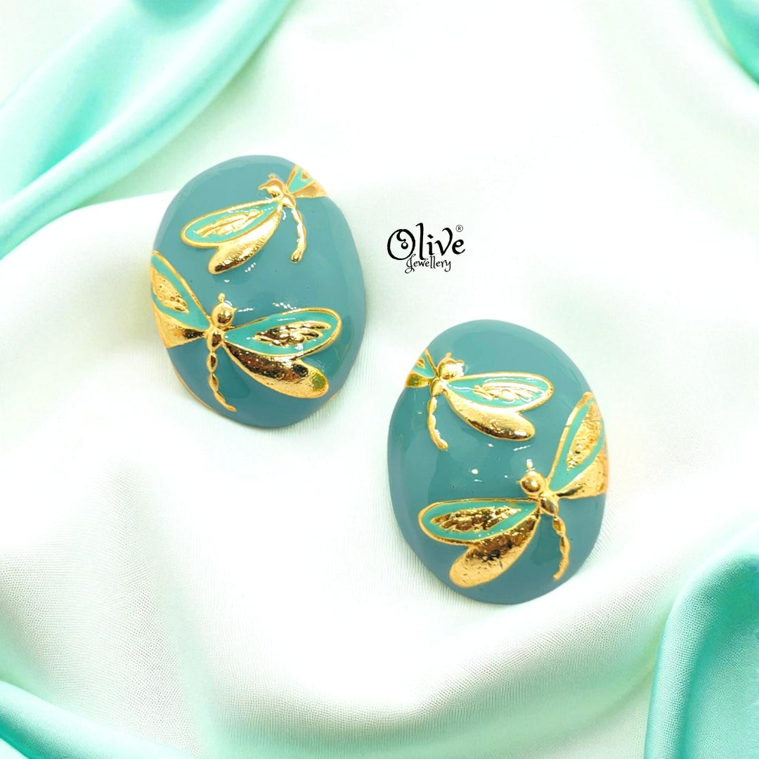 Enamel Earrings -435