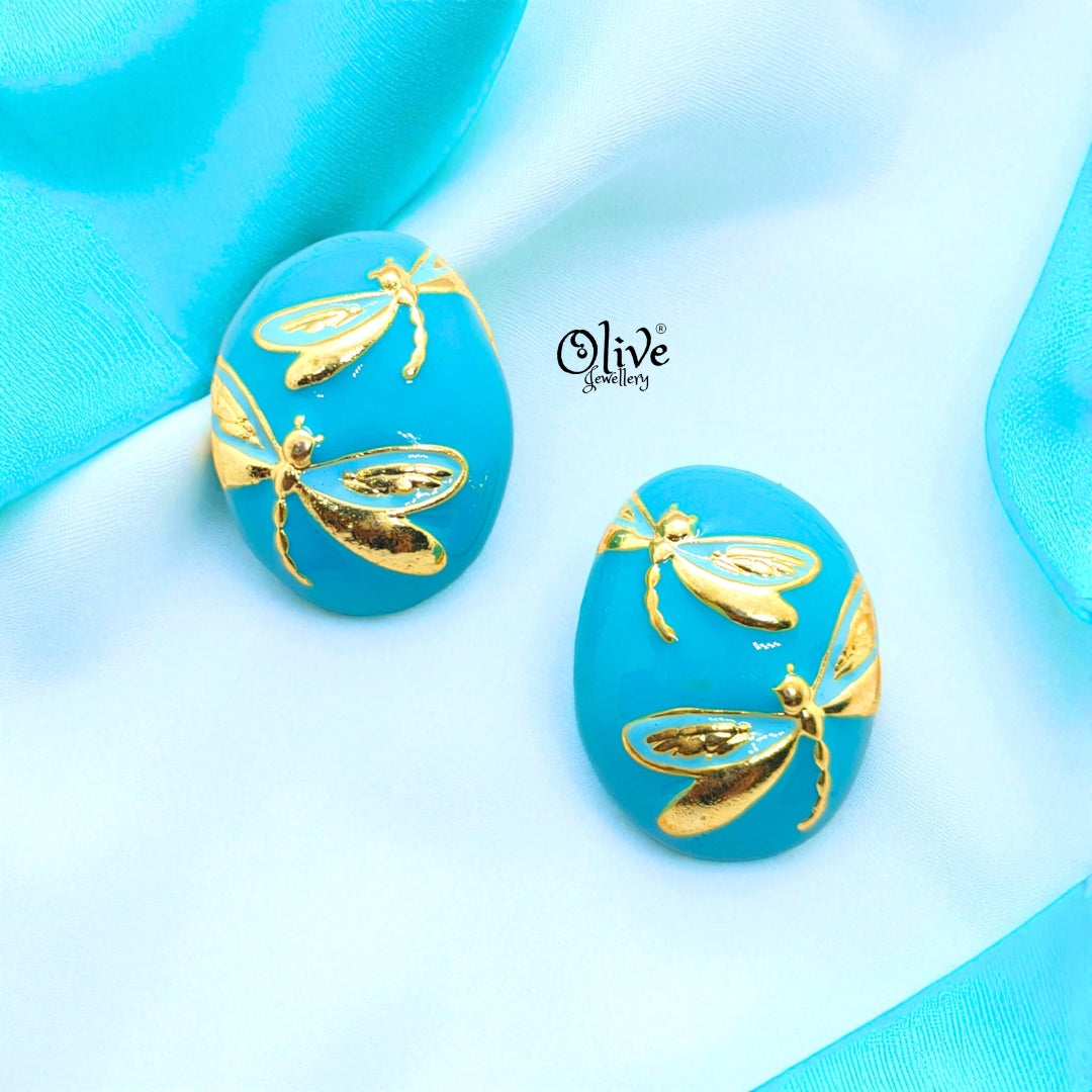 Enamel Earrings -435
