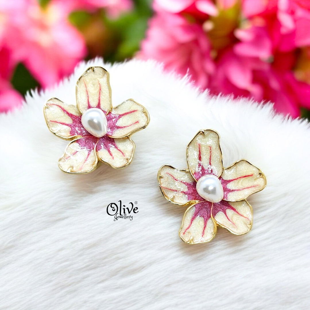 Enamel Earrings -345