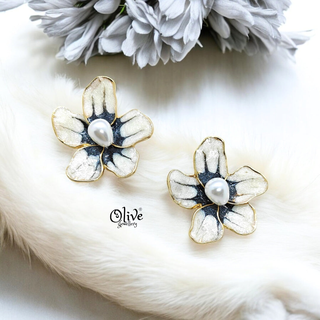 Enamel Earrings -345