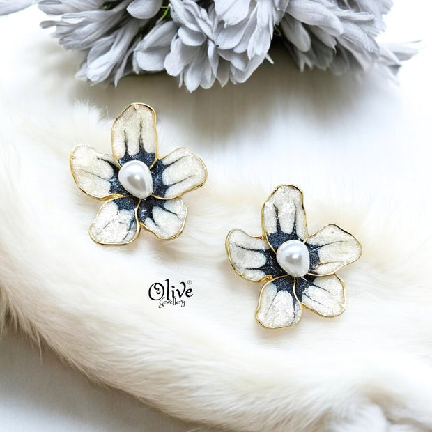 Enamel Earrings -345