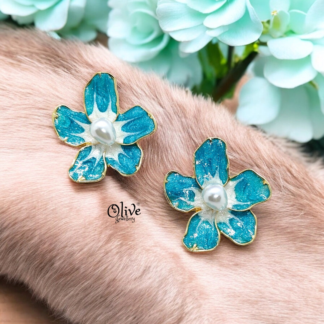 Enamel Earrings -345