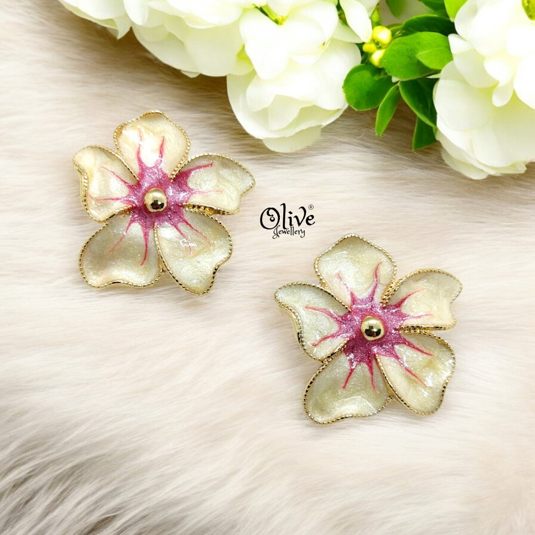 Enamel Earrings - 257