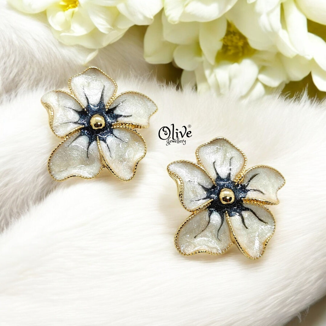 Enamel Earrings - 257