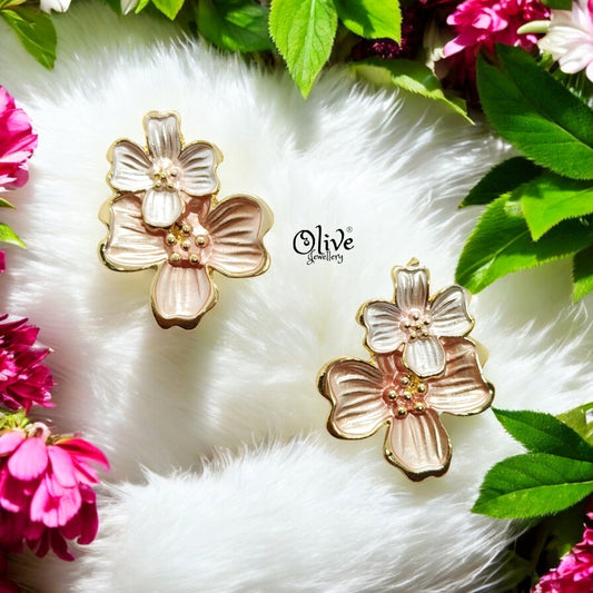 Enamel Earrings - 1185