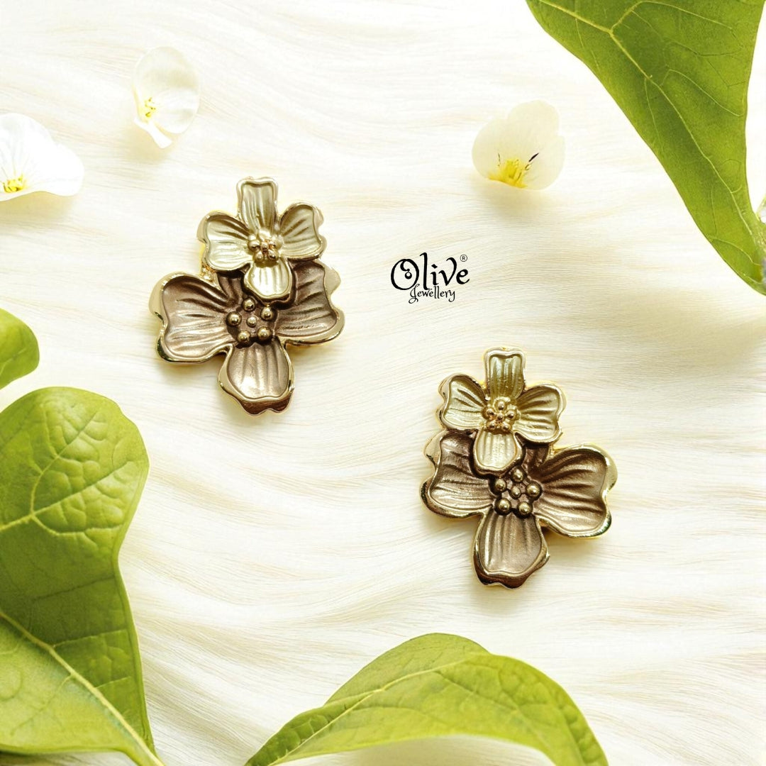 Enamel Earrings - 1185