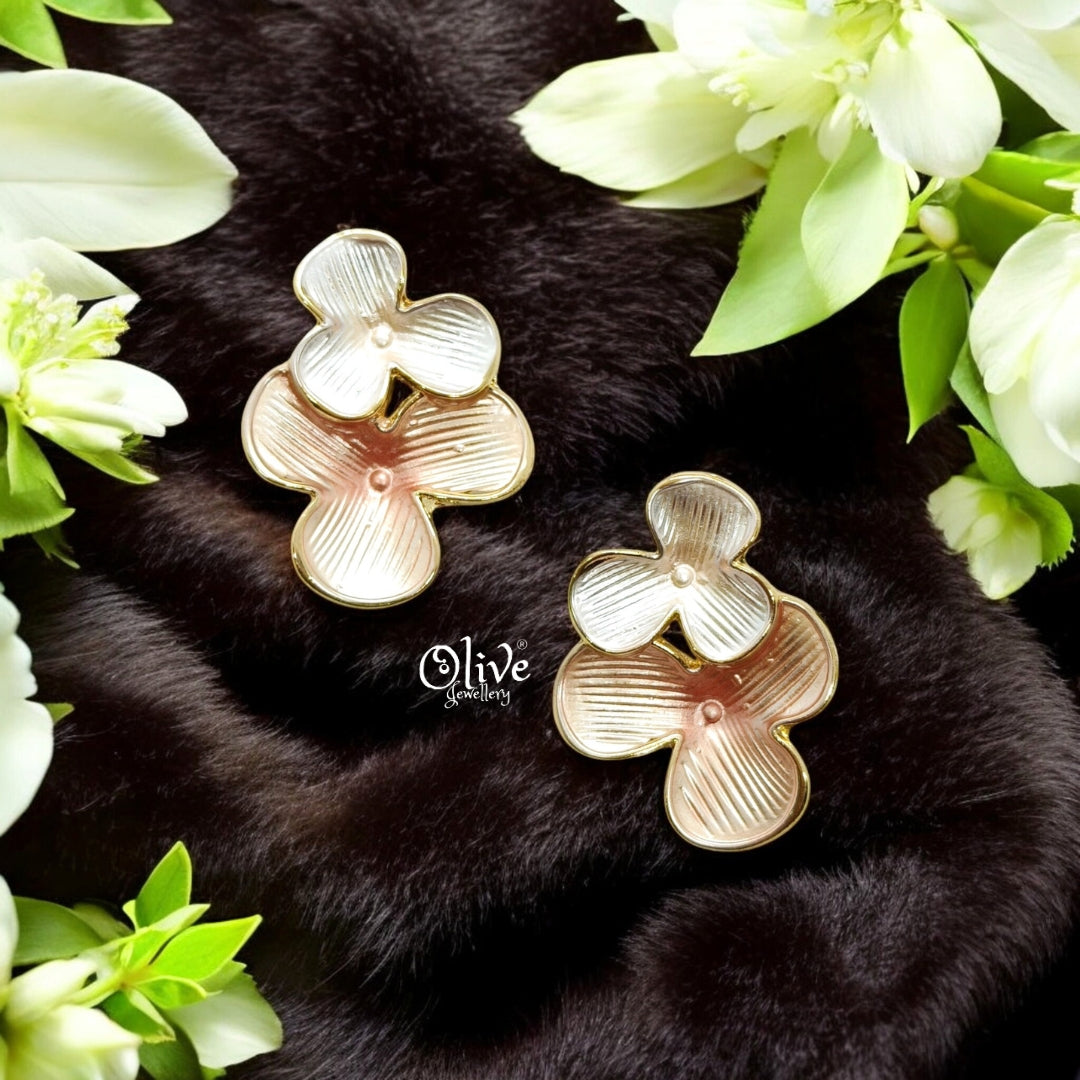 Enamel Earrings - 1197