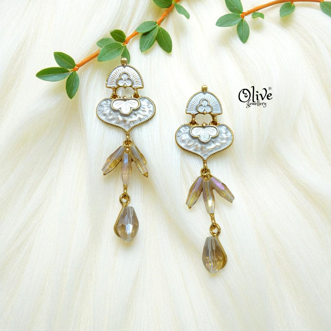 Enamel Earrings - 1203