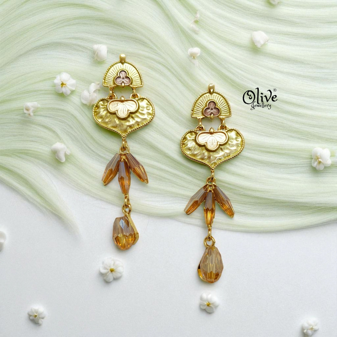 Enamel Earrings - 1203