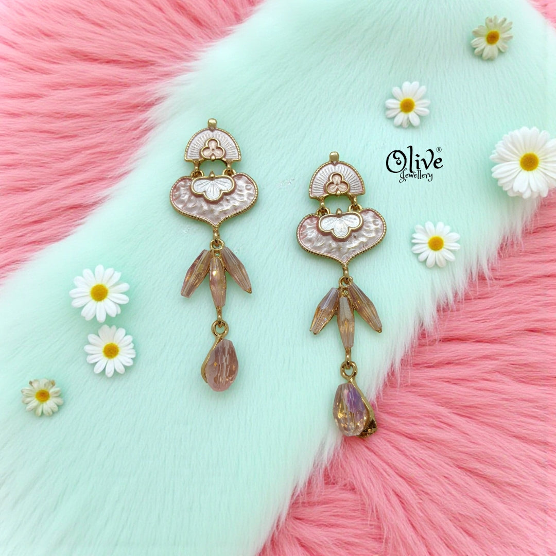 Enamel Earrings - 1203