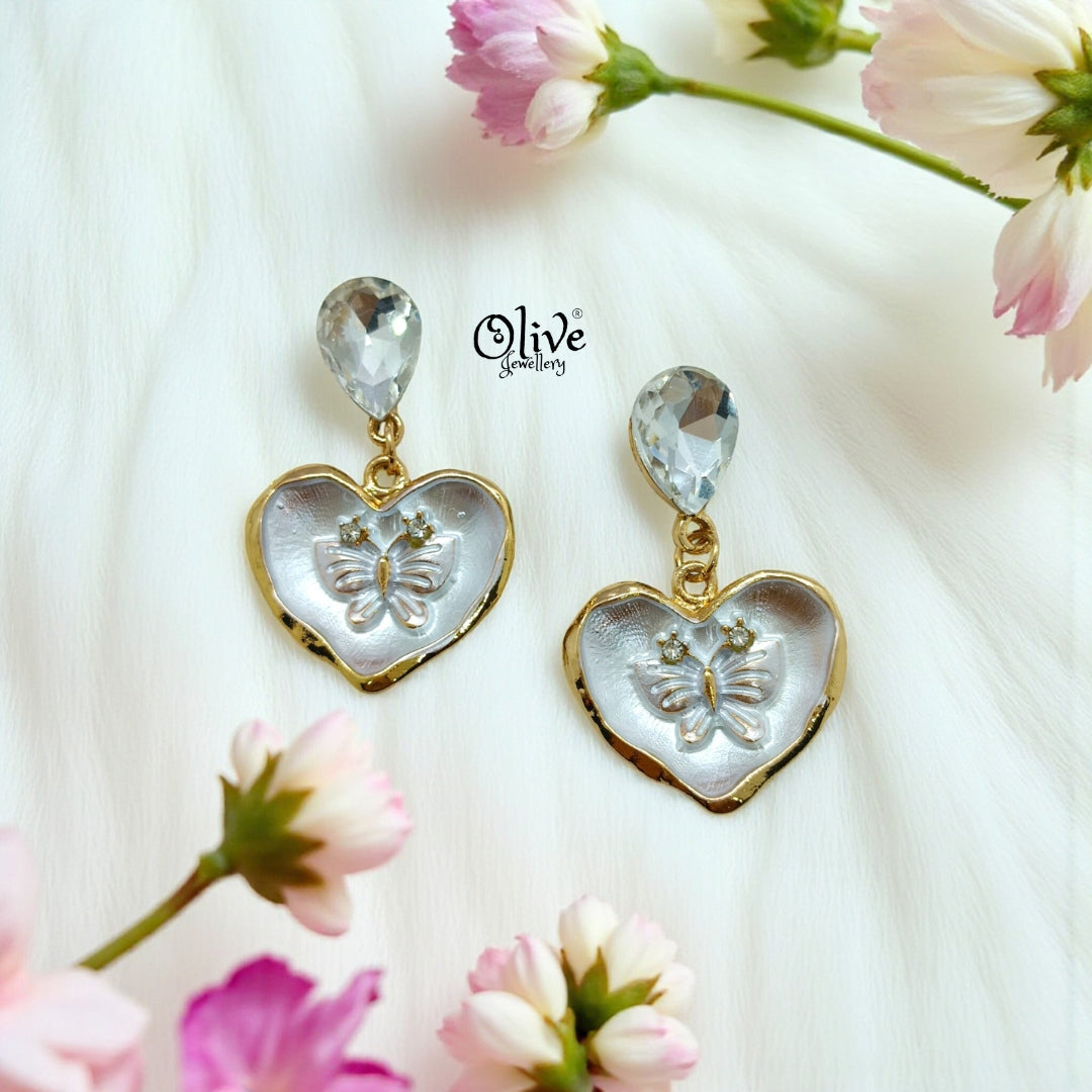 Enamel Earrings - 1209