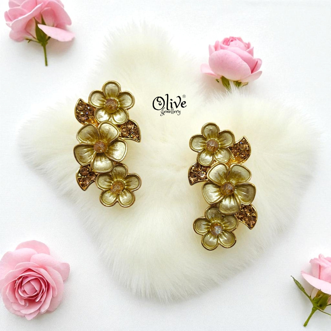 Enamel Earrings - 1215