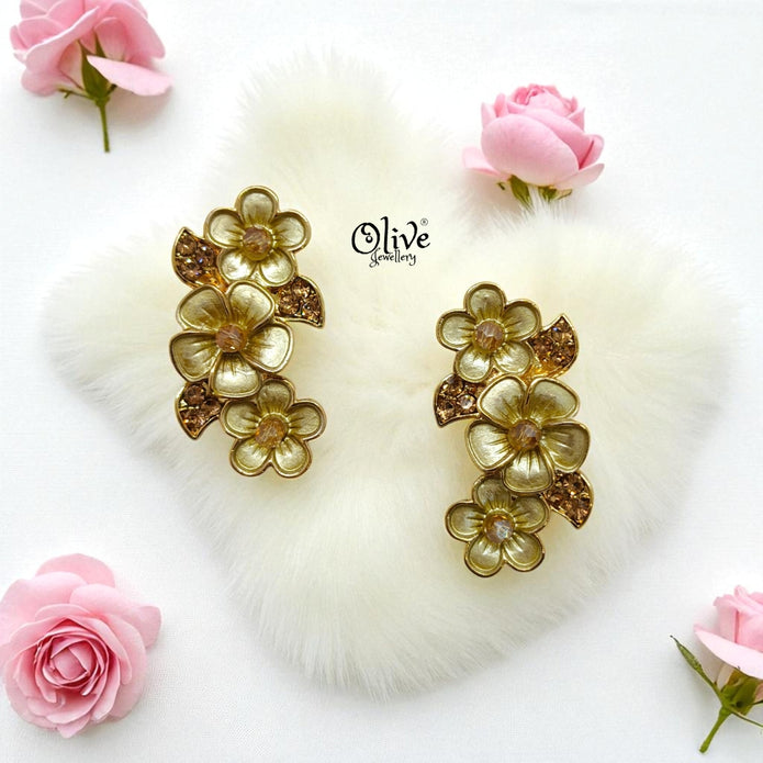 Enamel Earrings - 1215