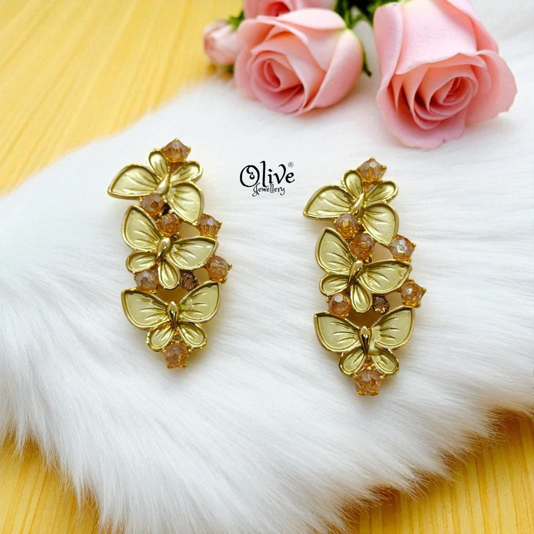 Enamel Earrings - 1221