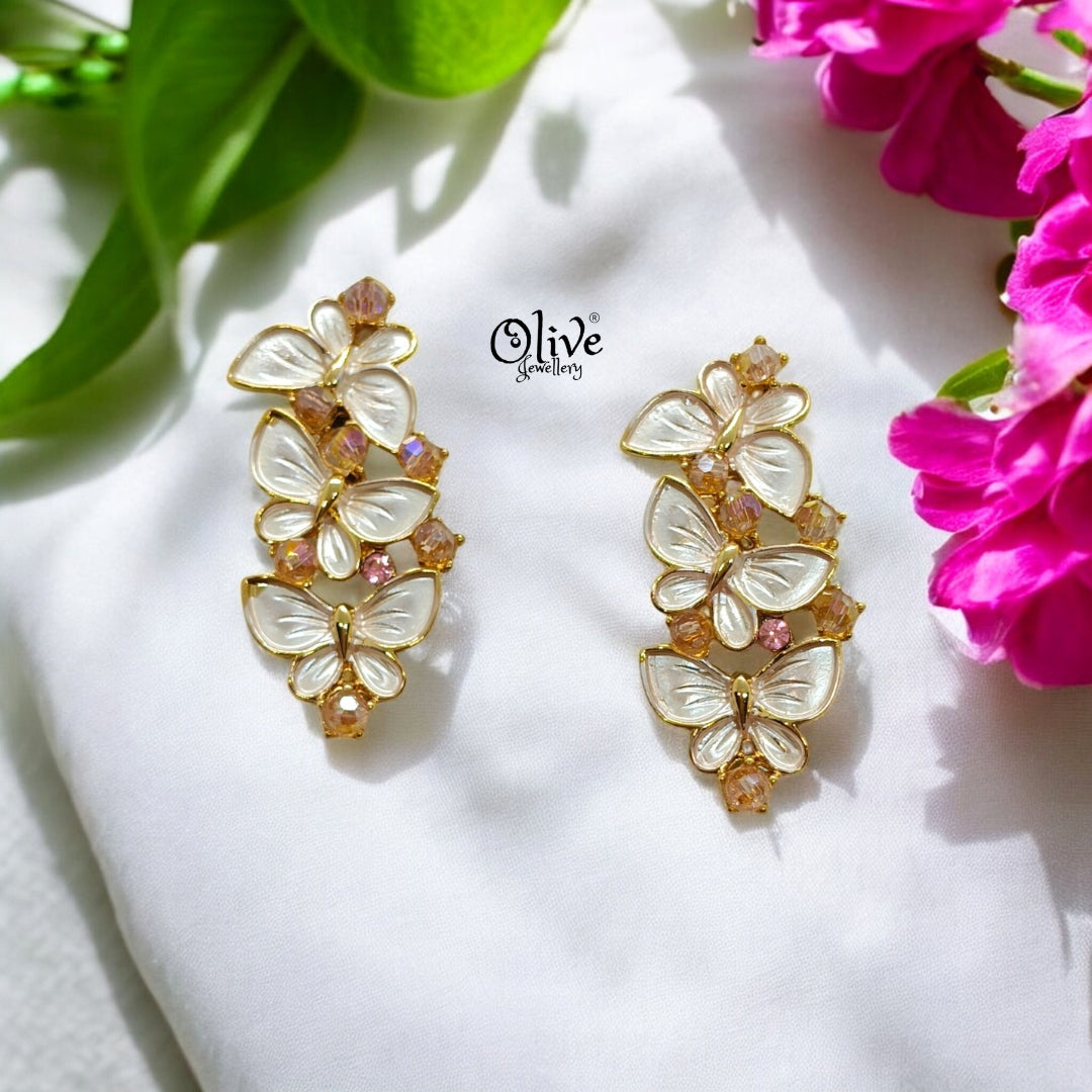 Enamel Earrings - 1221