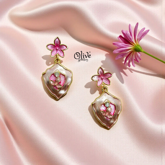 Enamel Earrings -1227