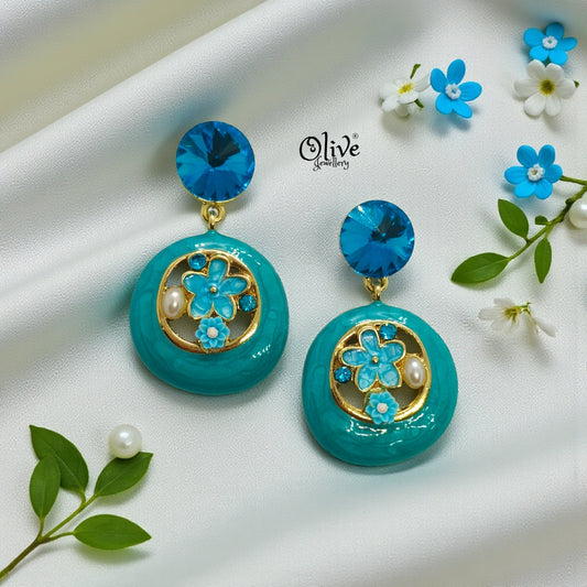 Enamel Earrings -1239