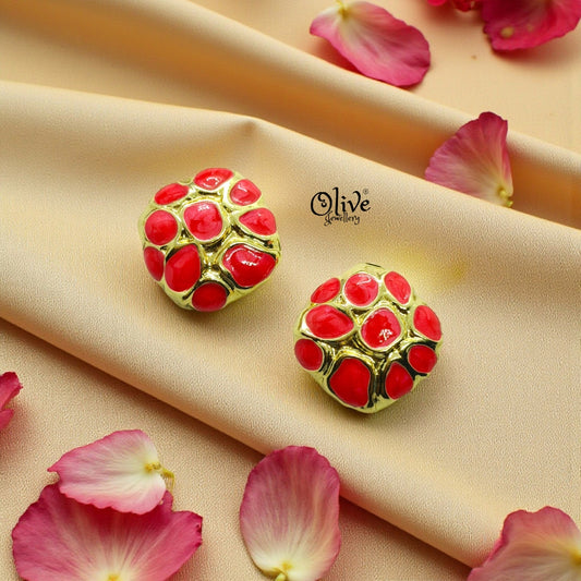 Enamel Earrings -1245