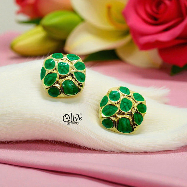 Enamel Earrings -1245