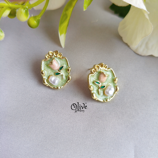 Enamel Earrings -1251