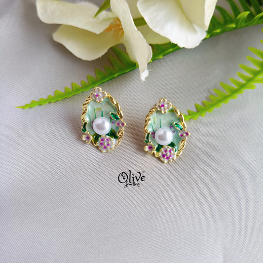 Enamel Earrings -1252