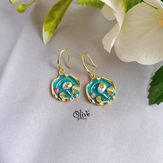 Enamel Earrings -1253