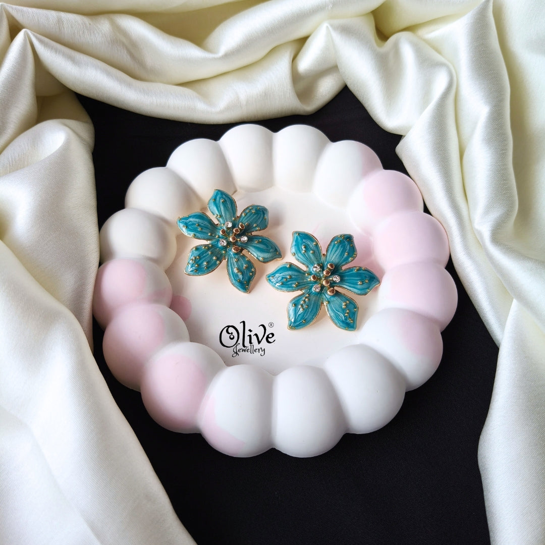 Enamel Earrings -1254