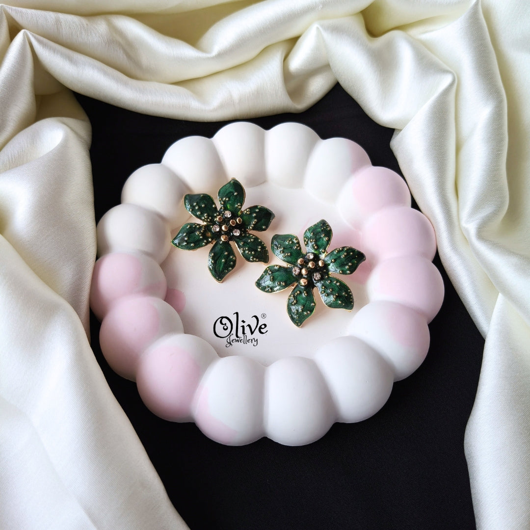 Enamel Earrings -1254