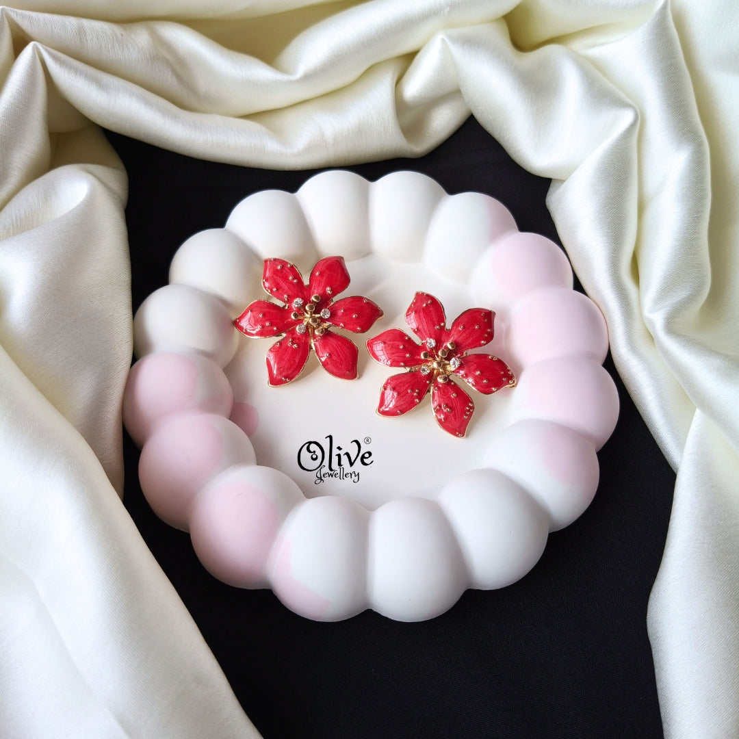 Enamel Earrings -1254