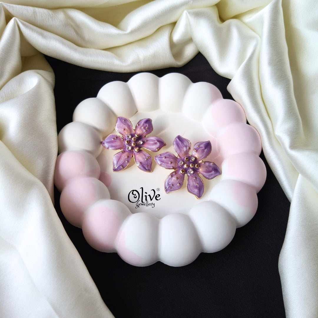 Enamel Earrings -1254