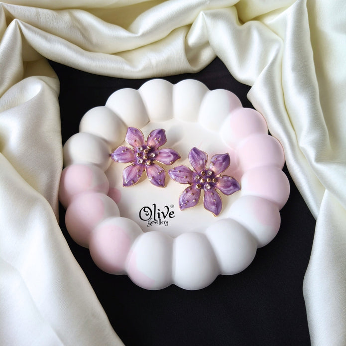 Enamel Earrings -1254