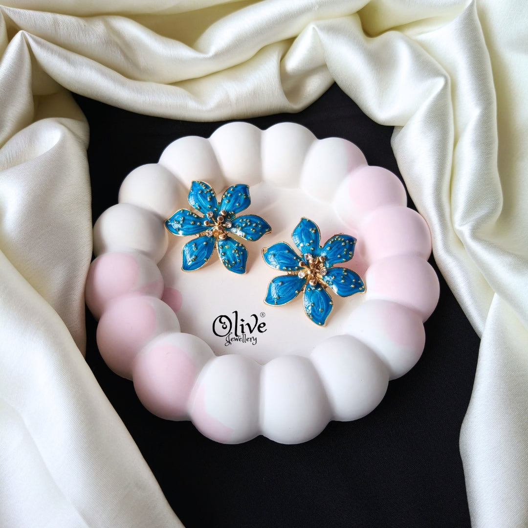 Enamel Earrings -1254